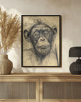 Poster - Monkey drawing