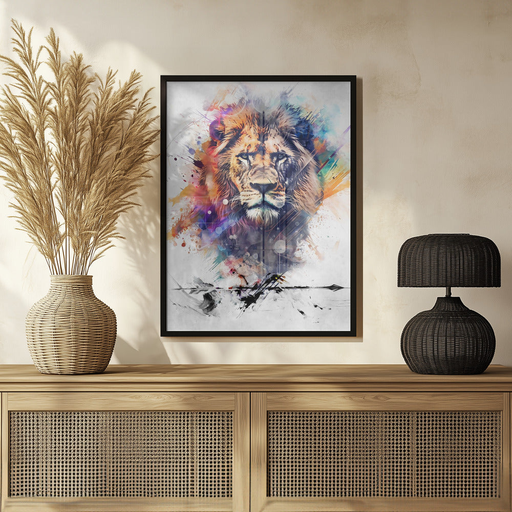 Plakat - Lion Poster Art 04