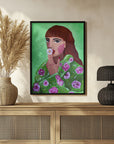 Plakat - Woman Smoking a Flower