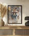 Poster - Fox Wild Animal Vintage Illustration Art 01