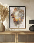 Poster - Lion Africa Wild Animal Vintage Illustration Art 01