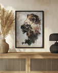 Poster - Lion Africa Wild Animal Vintage Illustration Art 03