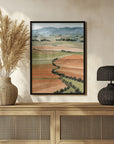 Poster - Queniva patchwork landscape