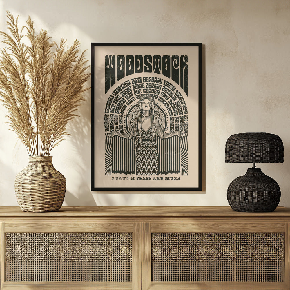 Plakat - Woodstock Vintage