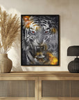 Poster - Tiger Animal Vintage Art Illustration Wallart 07