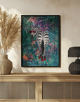 Poster - Tropical Floral Jungle - zebra in heels 2