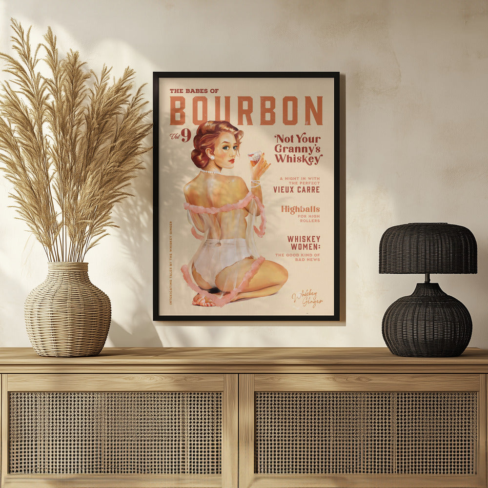 Plakat - Babes of Bourbon Vol 9 Vintage Whiskey Pinup