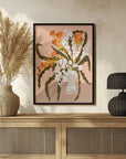 Plakat - Floral contemporary still life peach fuzz