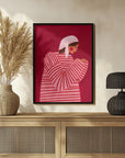 Poster - The Woman With the Red Stripes