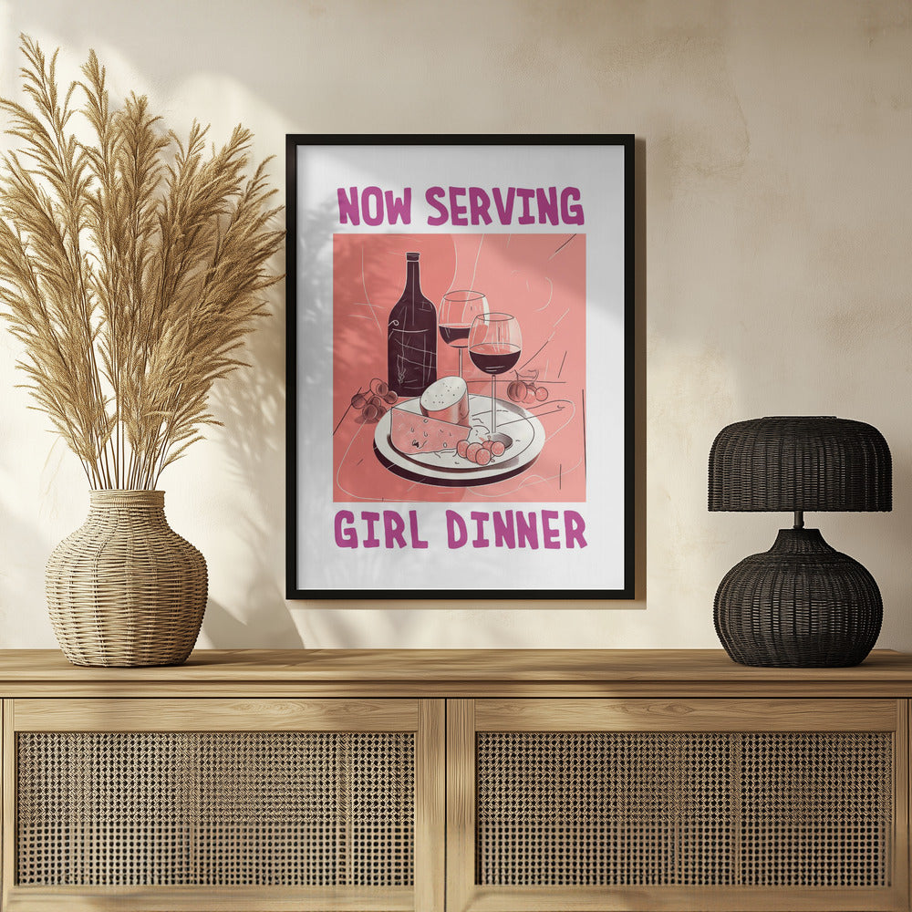 Plakat - Girl Dinner No 1