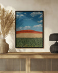 Plakat - Red Mountain and Crops 03