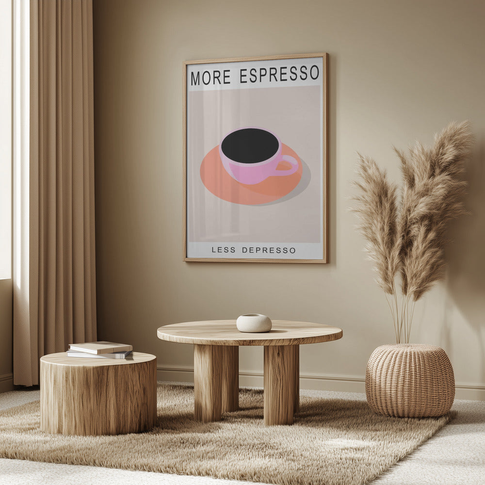 Poster - More Espresso Less Depresso