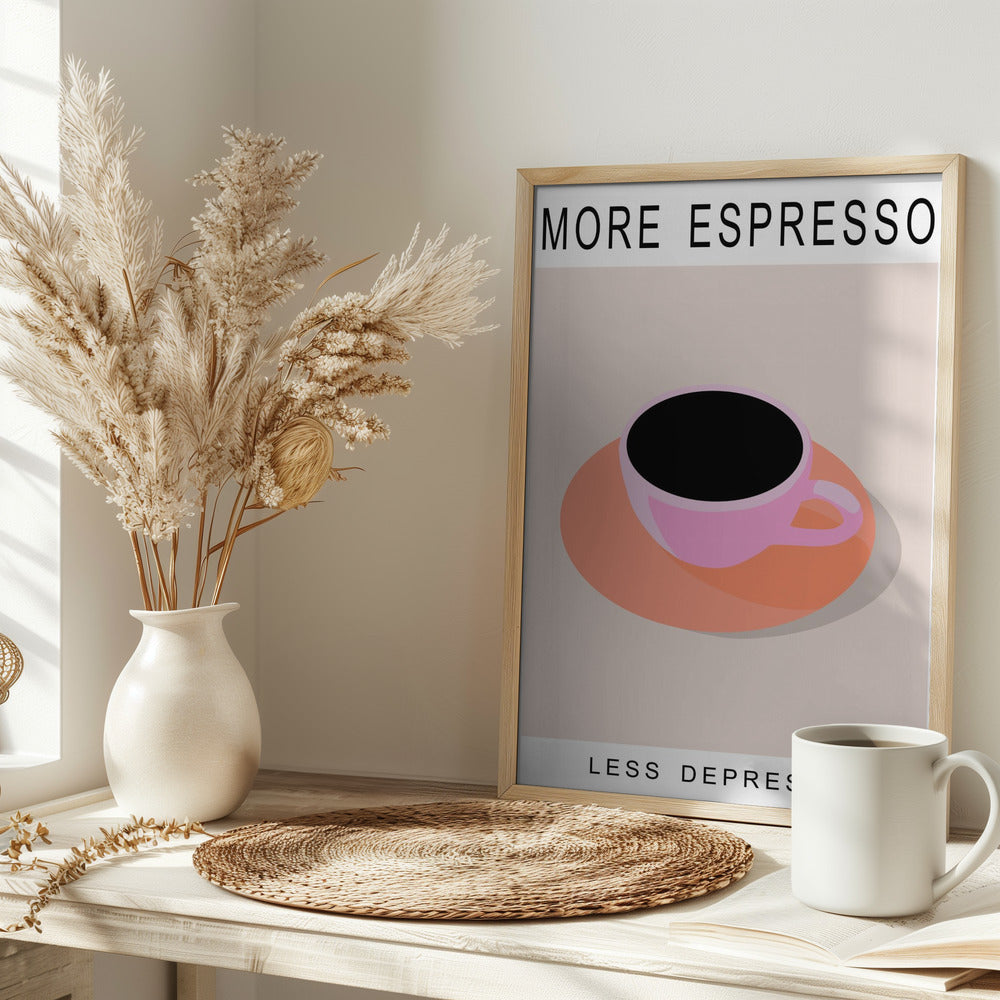 Poster - More Espresso Less Depresso