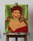 Canvas - Frida and Monkeys