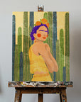 Canvas - Frida and cacti