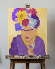 Canvas - Frida and flowers