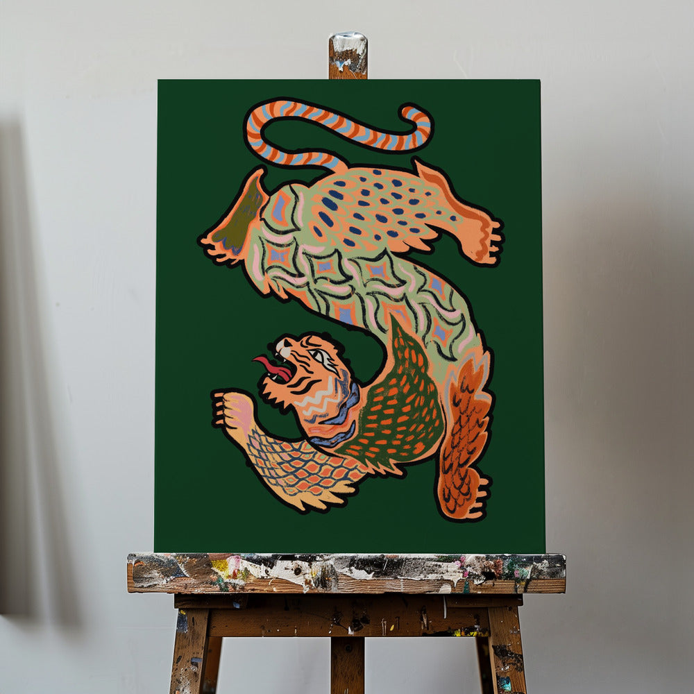 Canvas - Asian Tiger Green