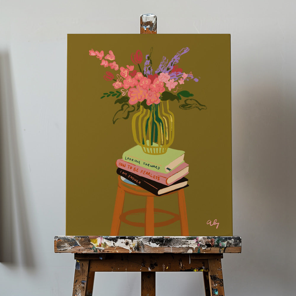 Canvas - Floral Vase