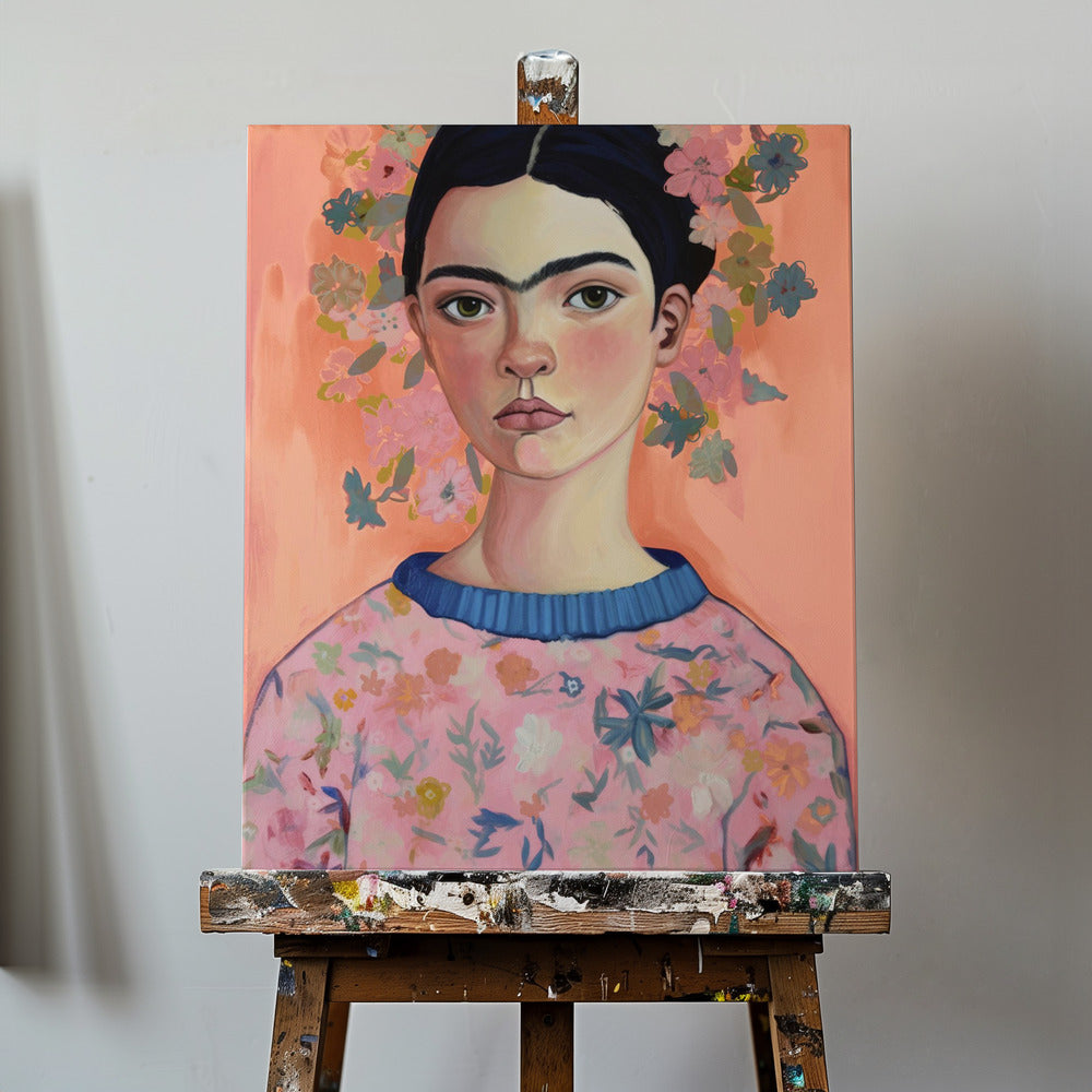 Canvas - Young Frida (Peach)