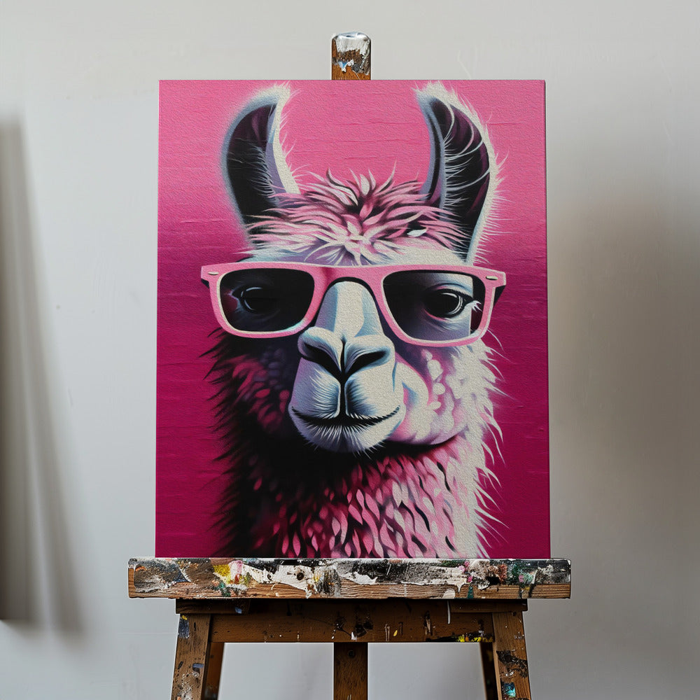 Canvas - Pink Lama