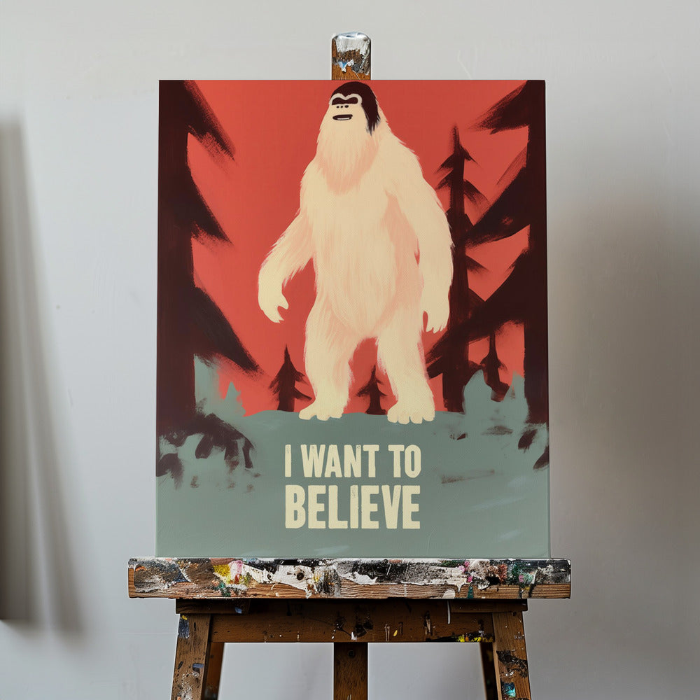 Canvas - I Want To Believe - Bigfoot