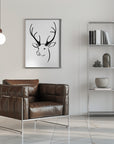 Poster - Reindeer head