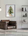 Plakat - Cozy watercolor Christmas tree