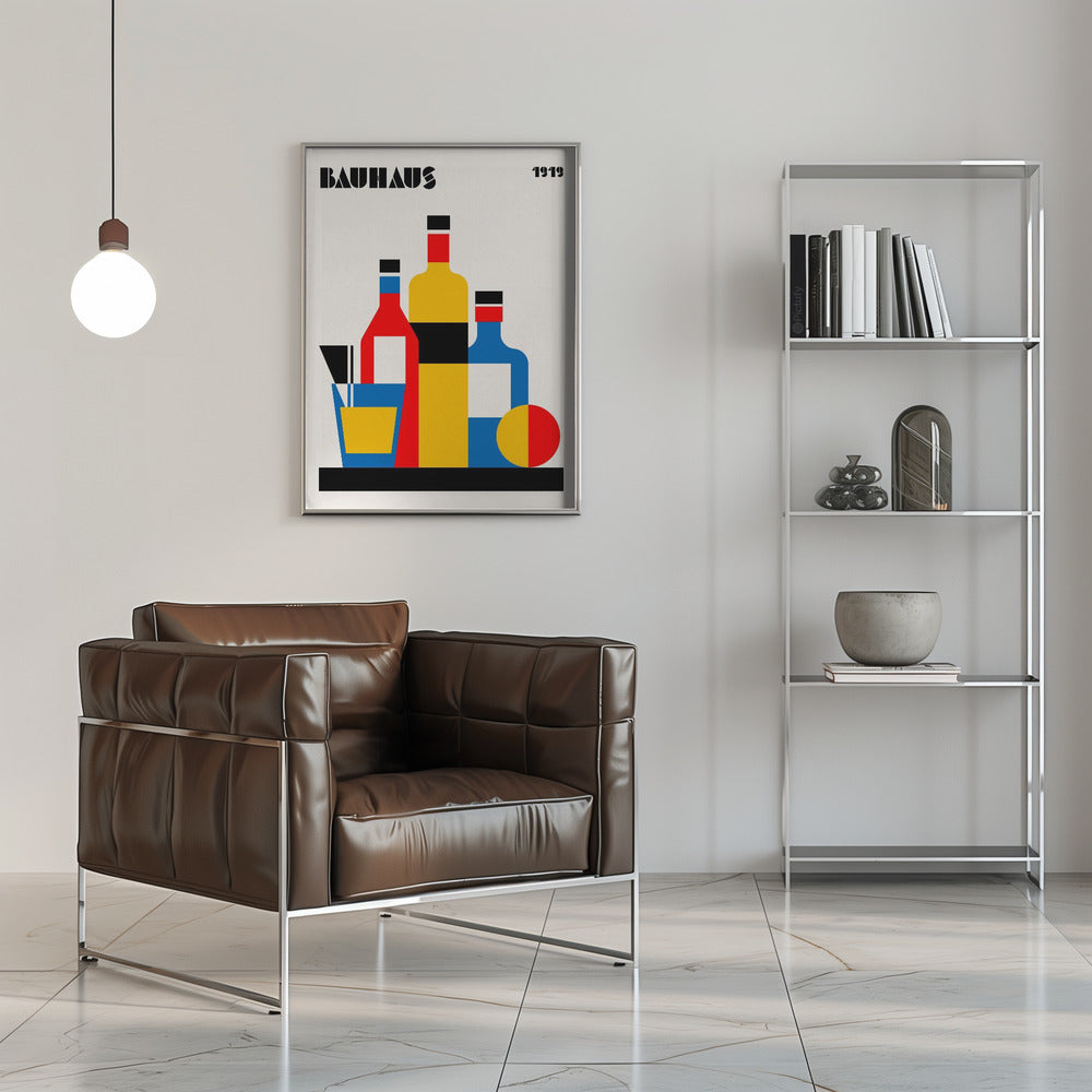 Plakat - Bauhaus Wine Print