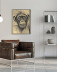 Poster - Monkey drawing