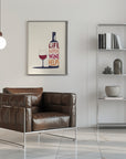 Plakat - Life Happens, Wine Helps - Wine Quote