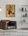 Poster - Horse Sepia Illustration 31