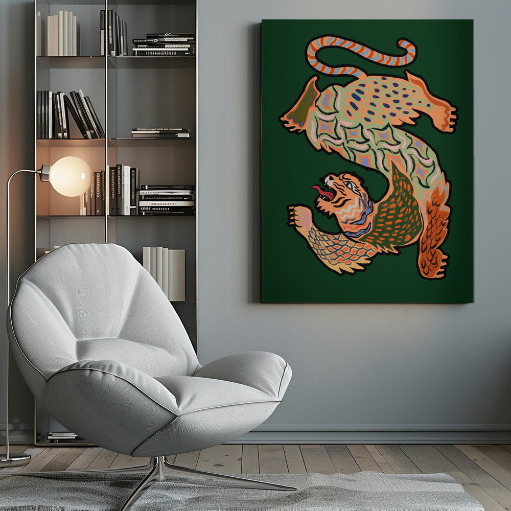 Canvas - Asian Tiger Green