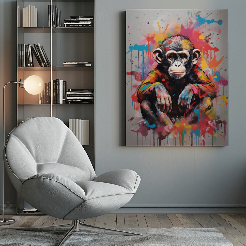 Canvas - Monkey Pop Art