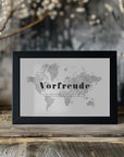 Plakat - Vorfreude world map