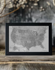 Plakat - Highly detailed map of the United States Jimmy