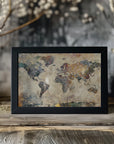 Poster - World Map Art Illustration 09