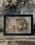 Poster - Lion Animal Vintage Art Illustration Wallart 08