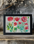 Poster - Red Spring Poppies Meadow