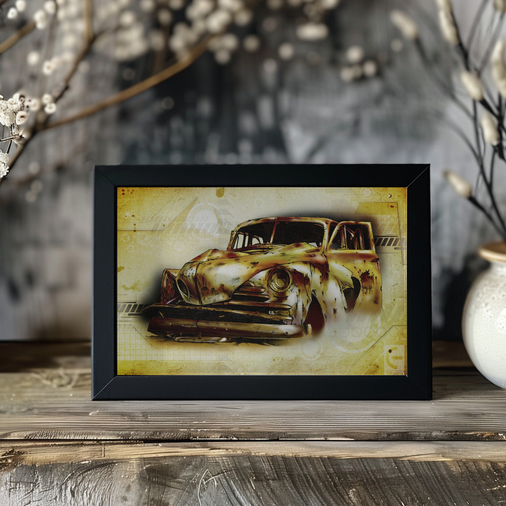 Plakat - Retro car Rusty