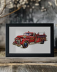 Plakat - Automobile Retro 05 Firetruck