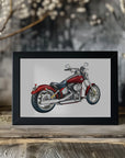 Poster - Red Motorbike 04