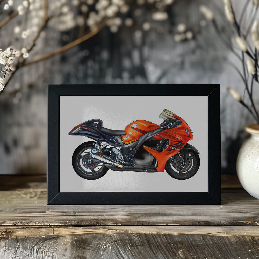 Poster - Motorbike red 03