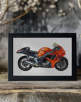 Poster - Motorbike red 03