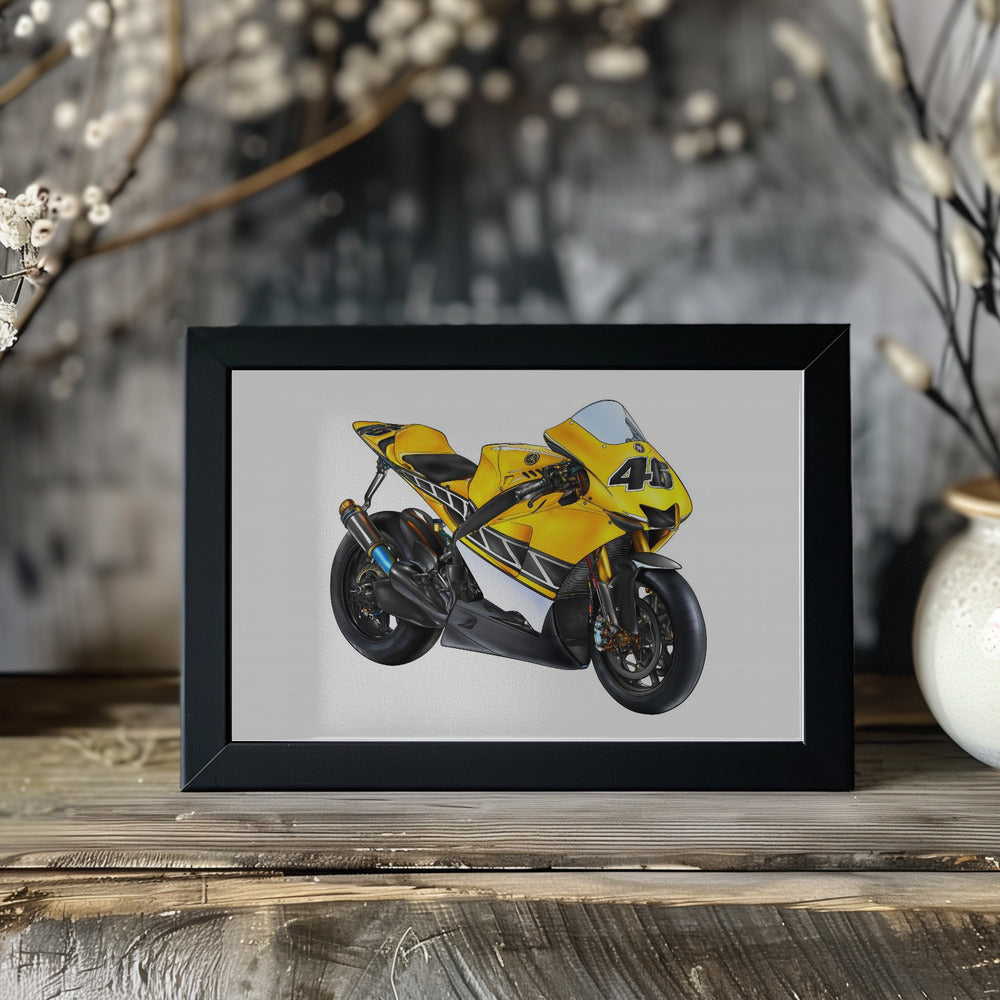 Plakat - Motorbike Yellow