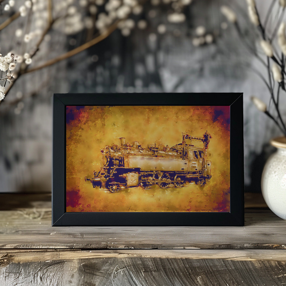 Poster - Train - Sepia Illustration 69