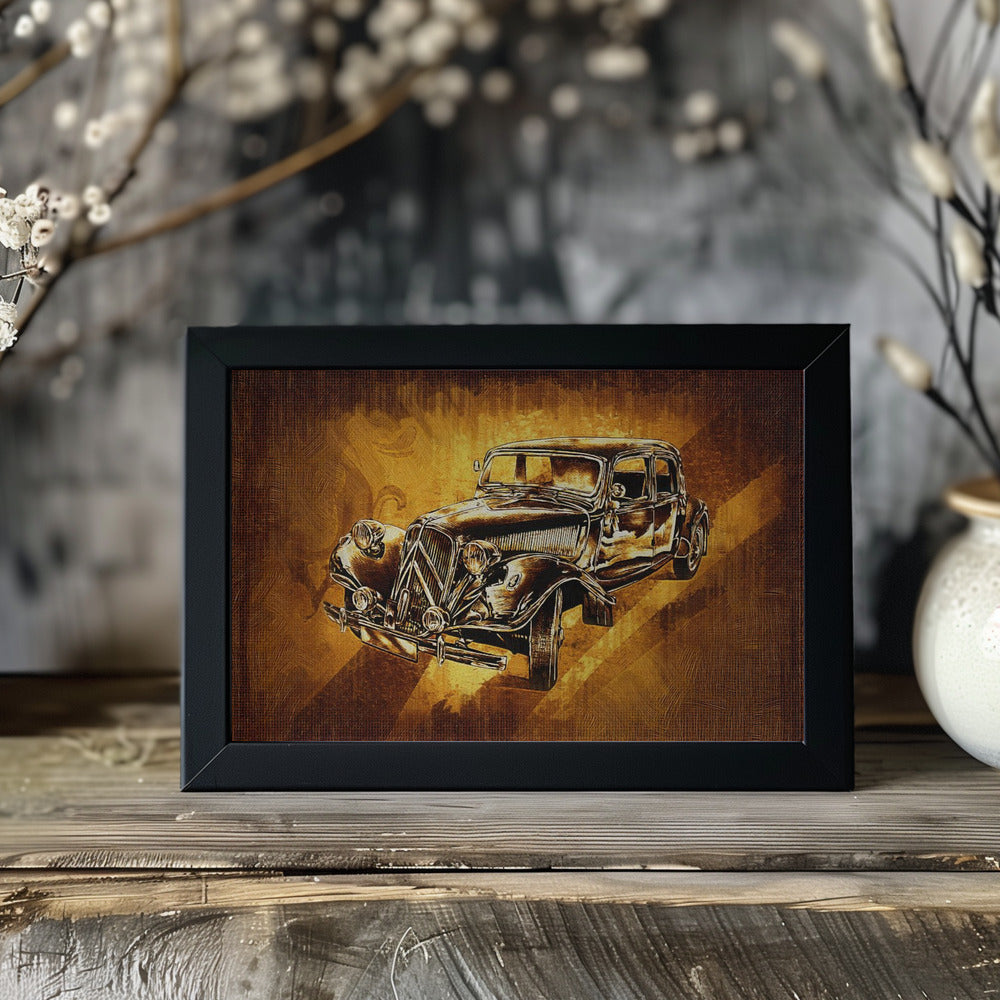 Plakat - Classic Car - Sepia Illustration 83