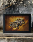 Plakat - Classic Car - Sepia Illustration 83