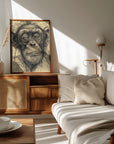 Poster - Monkey drawing