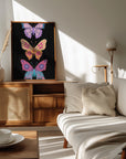 Poster - Colorful floral butterflies III