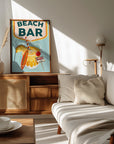 Plakat - Beach Bar Summer Tropical Cocktail Bar Art